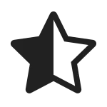 Star Half SVG Icon